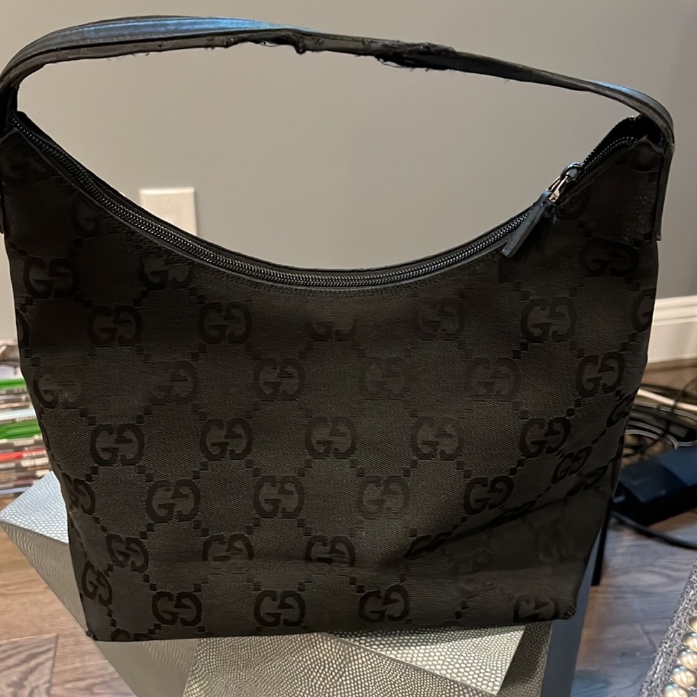 Gucci hobo fabric bag - Picture 4 of 9